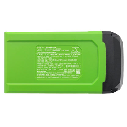 Replacement Battery for GreenWorks  & 12" String Trimmer Combo Kit – Gardening Tools – 3000mAh / 120.00Wh / 40.0V