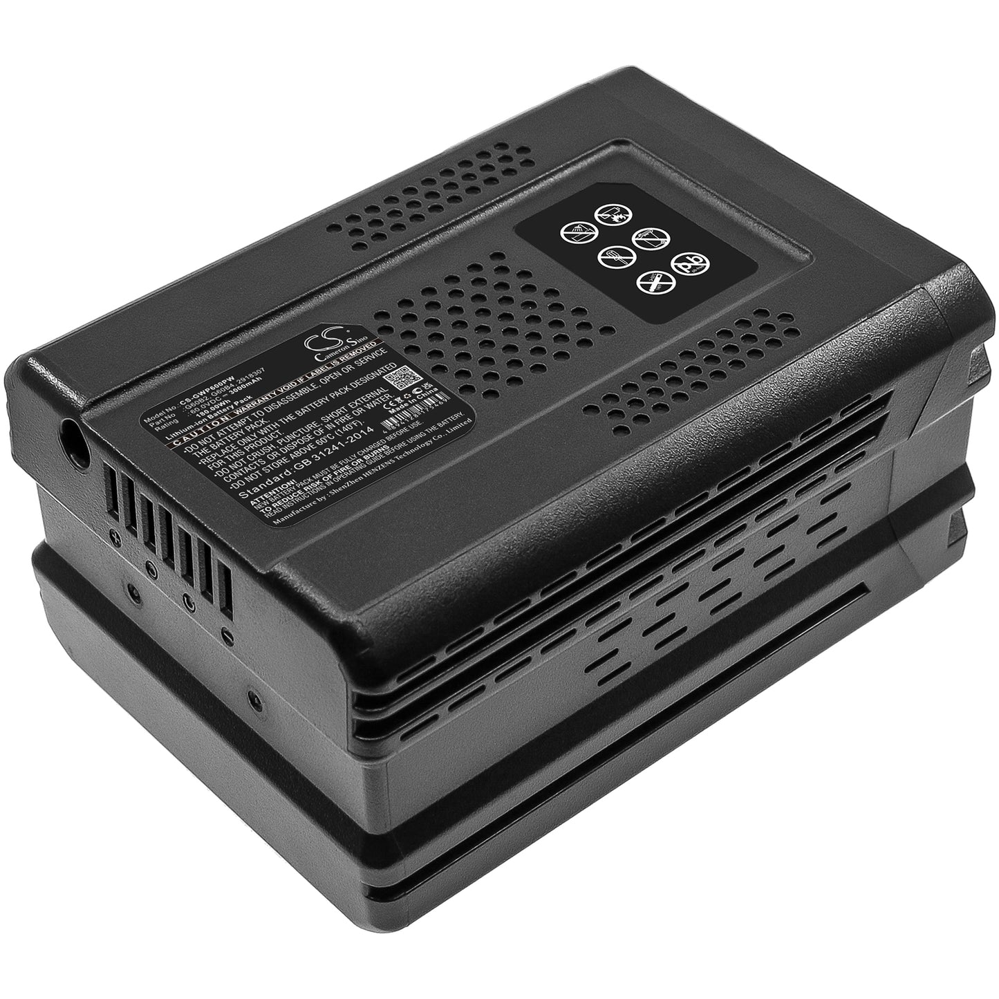 Replacement Battery for GreenWorks GD60AB – Garden Tool – 3000mAh / 60V - image 1