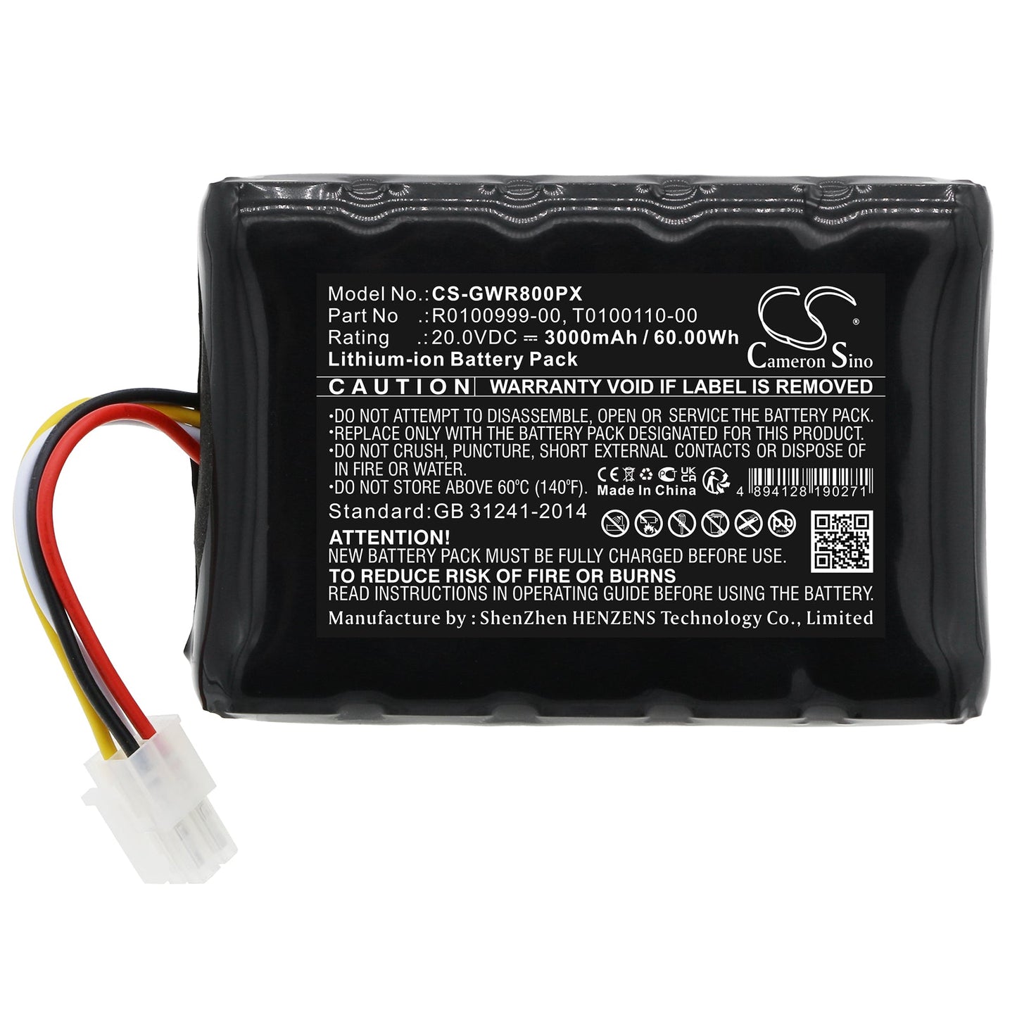 Replacement Battery for Cramer  RM 1000 – Lawn Mowers – 3000mAh / 60.00Wh / 20.0V