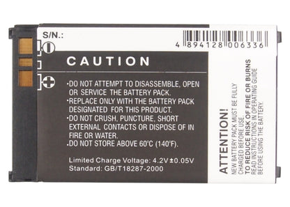 Replacement Battery for Sharp | Motorola 550SH – Mobile, SmartPhone – 950mAh / 3.7V