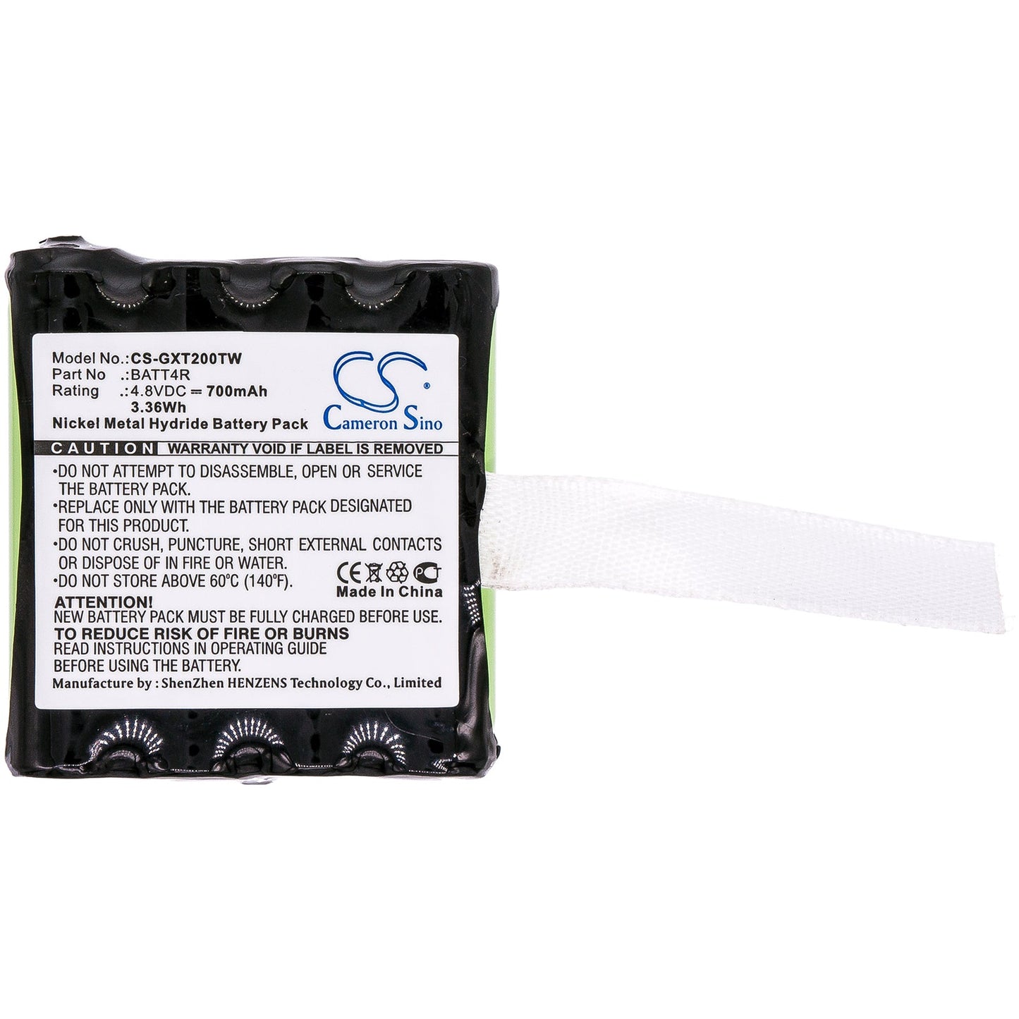 Replacement Battery for Motorola  TLKR T40 – Two-Way Radio – 700mAh / 3.36Wh / 4.8V
