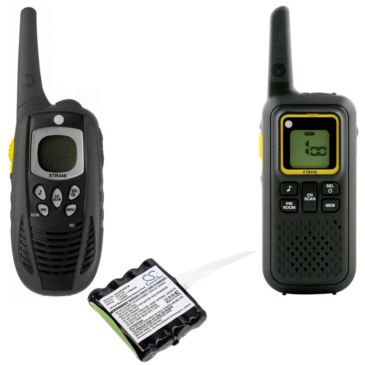 Replacement Battery for Motorola | Switel | Midland XTR446 – Two-Way Radio – 700mAh / 4.8V