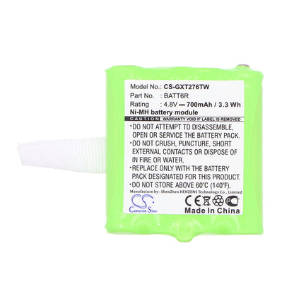 Replacement Battery for Midland | Uniden LXT276 – Two-Way Radio – 700mAh / 4.8V
