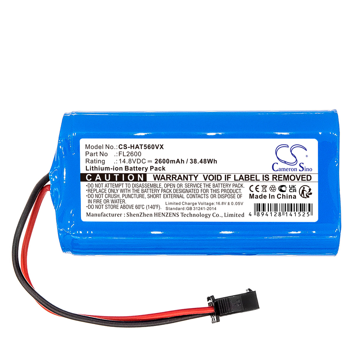 Replacement Battery for Haier TAB-T550WSC – Vacuum – 2600mAh / 14.8V