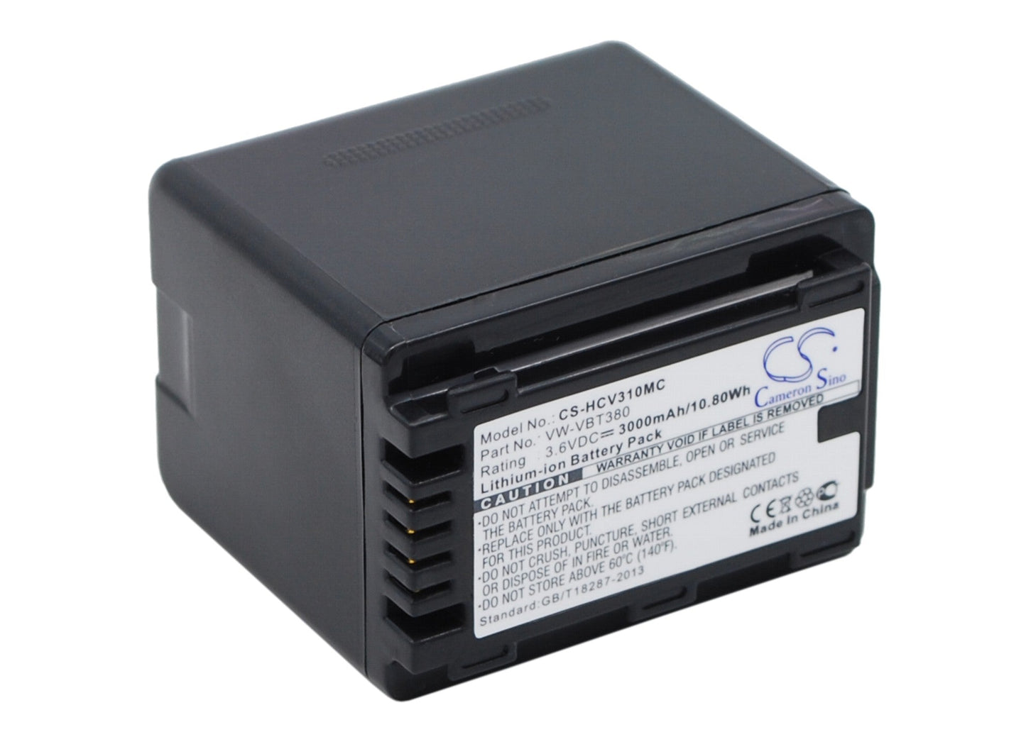 Replacement Battery for Panasonic  HC-250EB – Camera – 3000mAh / 10.80Wh / 3.6V