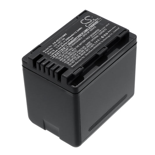 Replacement Battery for Panasonic HC-V520M – Camera – 3400mAh / 3.6V