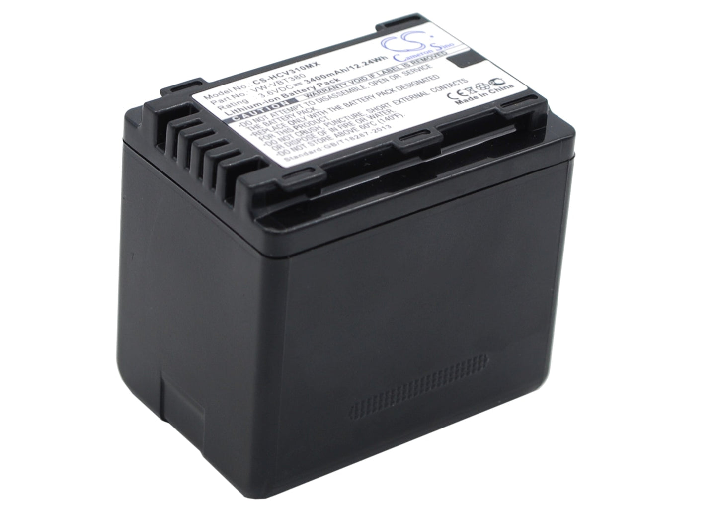 Replacement Battery for Panasonic  HC-250EB – Camera – 3400mAh / 12.24Wh / 3.6V