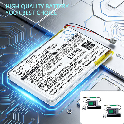 Replacement Battery for Sony NW-HD1 MP3 Player – Media Player – 800mAh / 3.7V