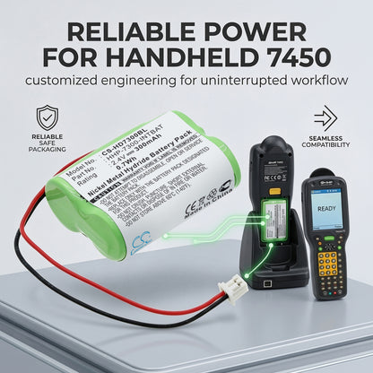 Replacement Battery for HandHeld Dolphin 7300 – Barcode Scanner – 300mAh / 2.4V