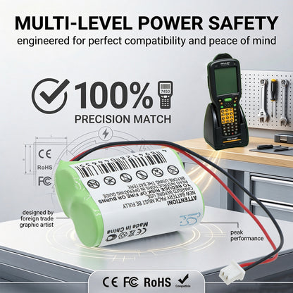 Replacement Battery for HandHeld Dolphin 7300 – Barcode Scanner – 300mAh / 2.4V