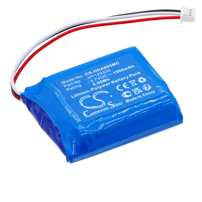 Replacement Battery for HP DSJ-A6x – Body Camera – 1500mAh / 3.7V