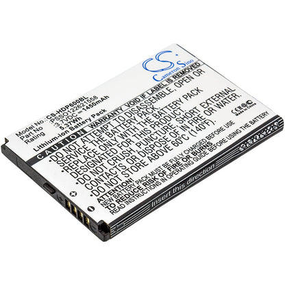 Replacement Battery for Handheld  6000 – Barcode Scanner – 1450mAh / 5.37Wh / 3.7V