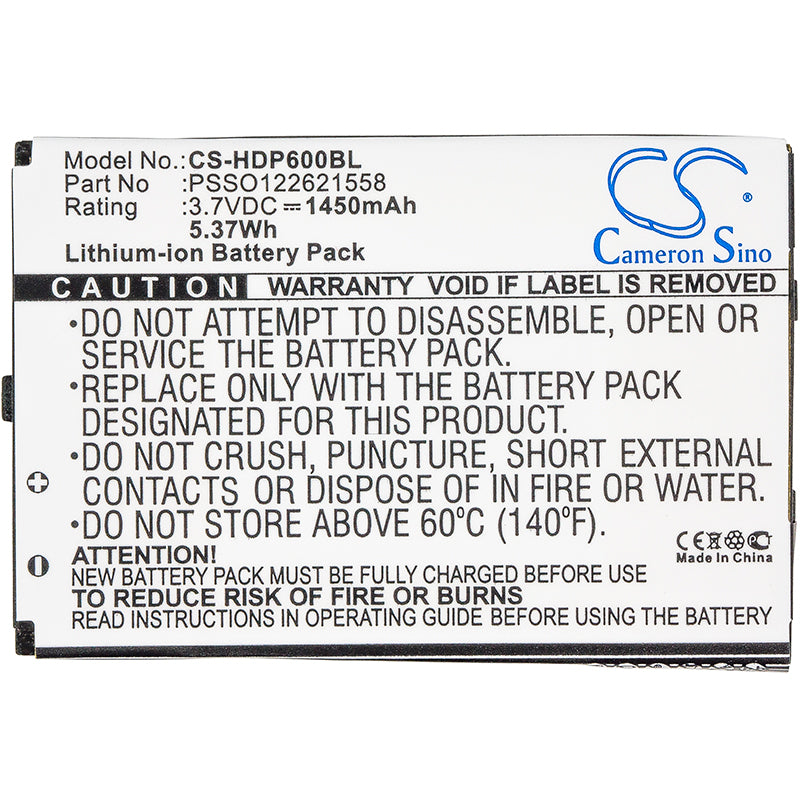 Replacement Battery for HandHeld Dolphin 6000 – Barcode Scanner – 1450mAh / 3.7V