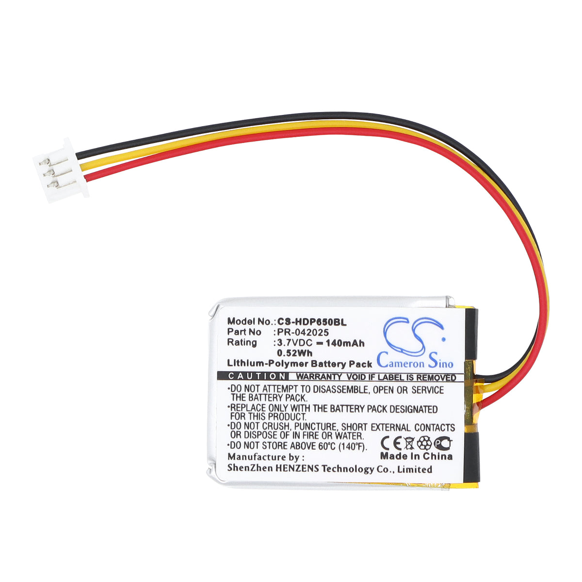 Replacement Battery for Dolphin | HandHeld 6500EP – Barcode Scanner – 140mAh / 3.7V