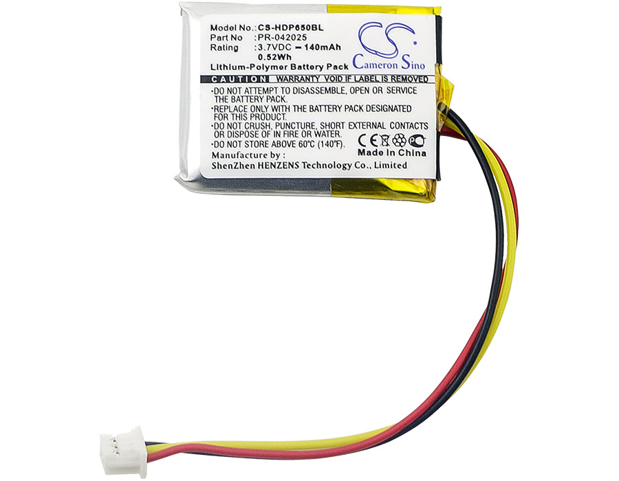 Replacement Battery for Handheld  Dolphin 6500EP – Barcode Scanner – 140mAh / 0.52Wh / 3.7V