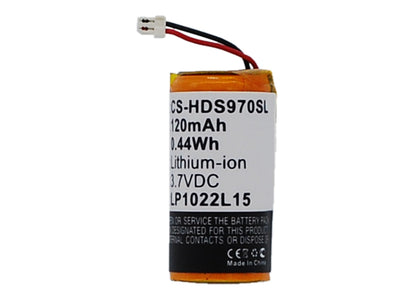 Replacement Battery for Sony  HBH-DS970 – Wireless Headset – 120mAh / 0.44Wh / 3.7V