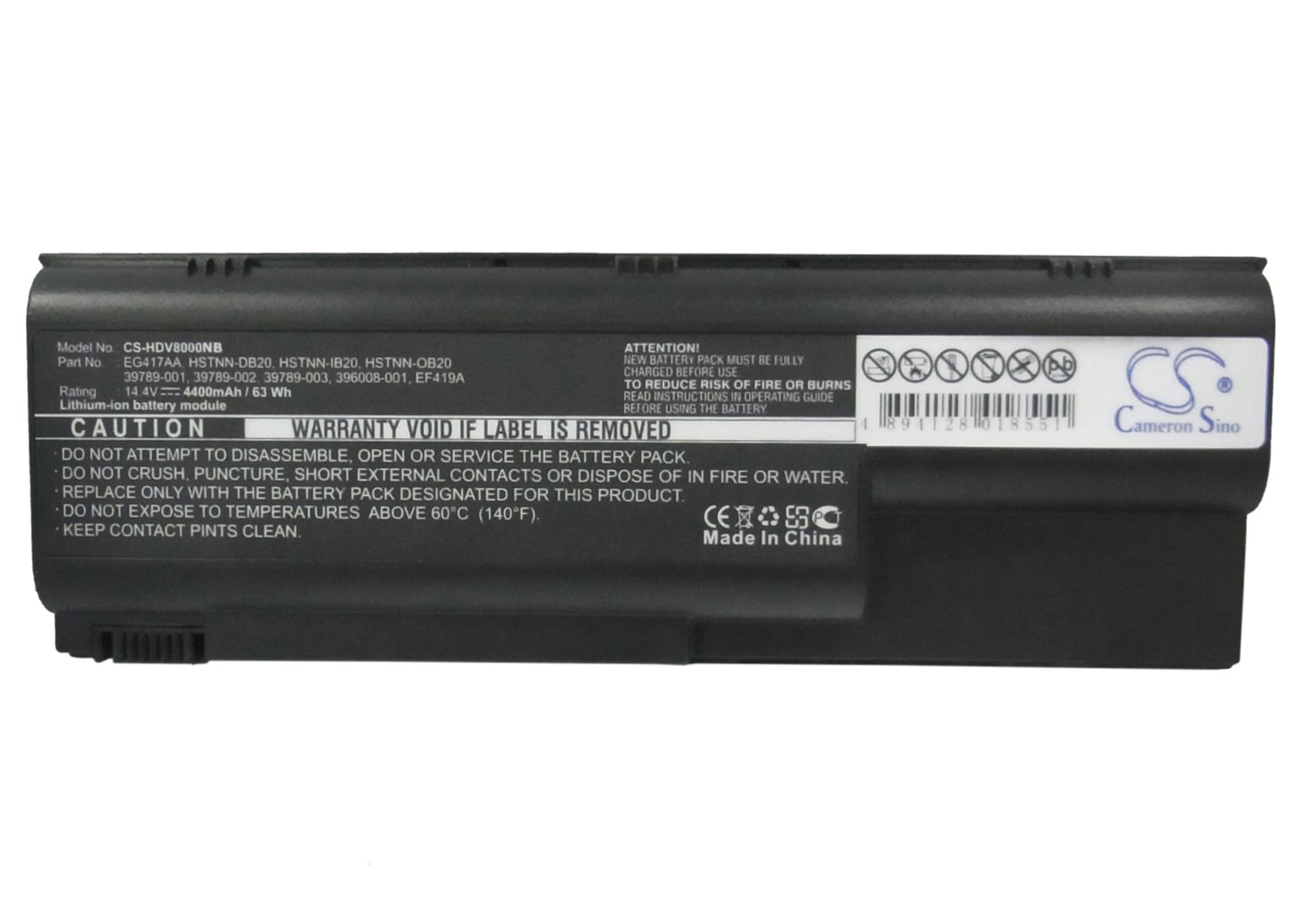 Replacement Battery for HP Pavilion dv8030ea – Notebook, Laptop – 4400mAh / 14.4V - image 5