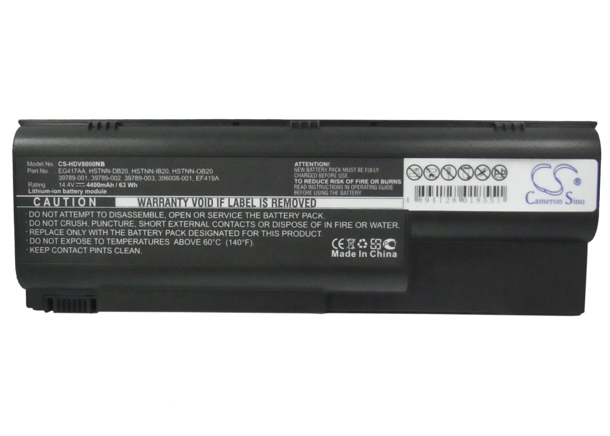 Replacement Battery for HP Pavilion dv8030ea – Notebook, Laptop – 4400mAh / 14.4V - image 5