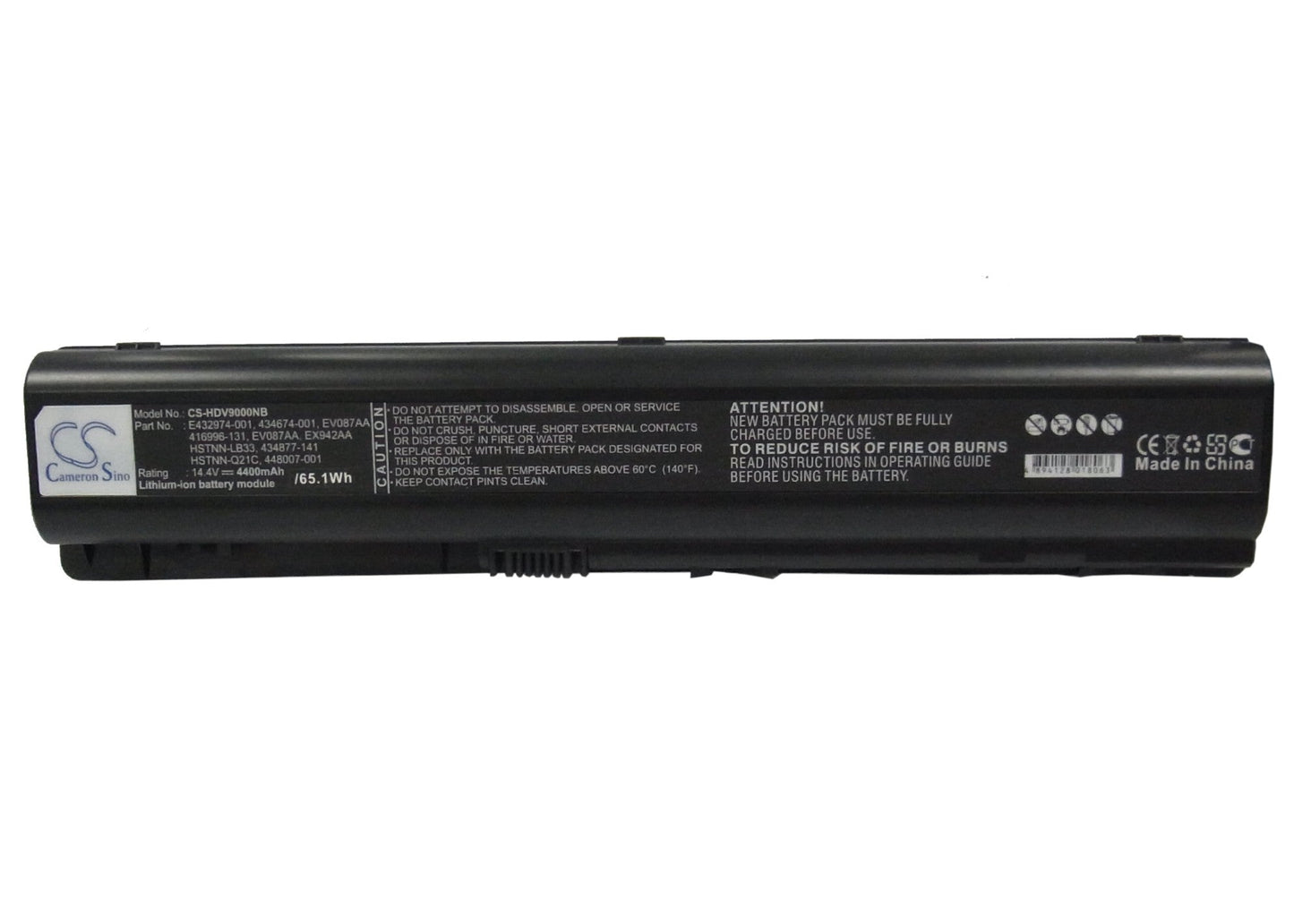 Replacement Battery for HP  Pavilion dv9000 – Notebook, Laptop – 4400mAh / 14.4V
