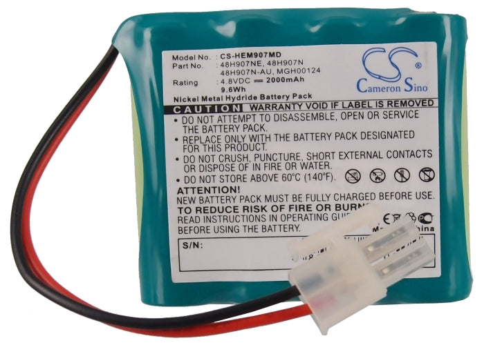 Replacement Battery for Omron HEM-907 – Medical – 2000mAh / 4.8V