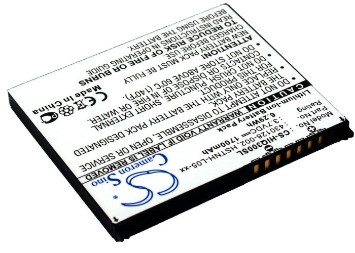 Replacement Battery for HP iPAQ 300 – PDA, Pocket PC – 1700mAh / 3.7V