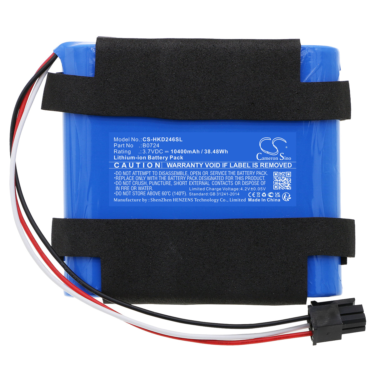 Replacement Battery for Hikvision DS-2XS2T46XM – Home Security Camera – 10400mAh / 3.7V