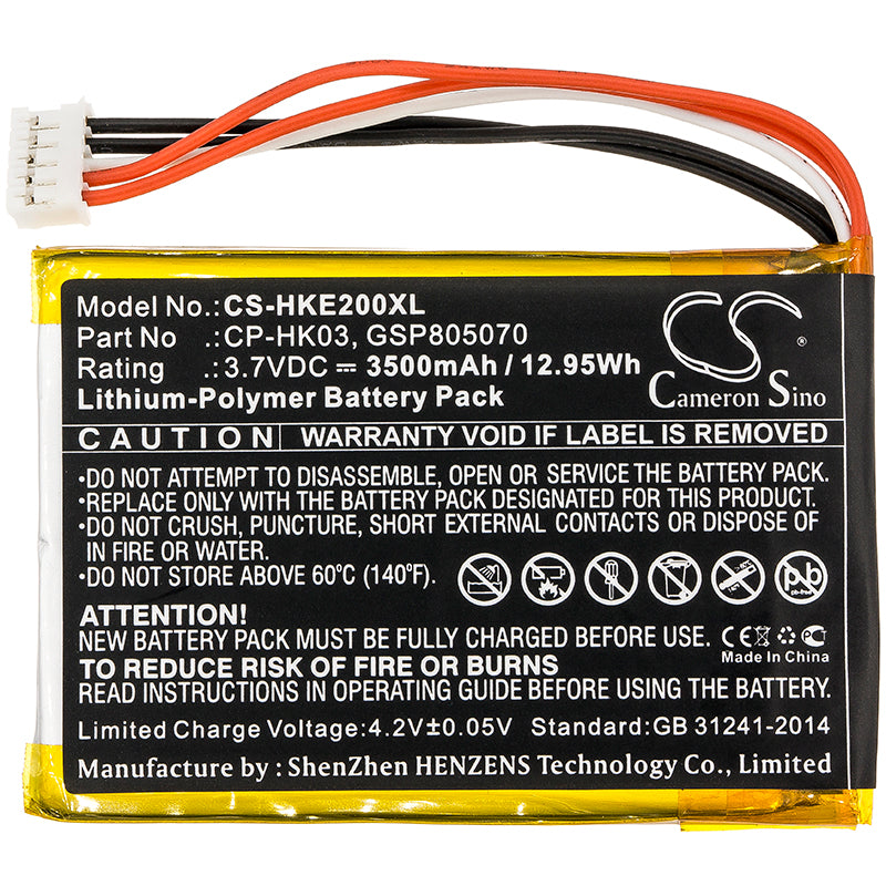 Replacement Battery for Harman/Kardon  Esquire 2 – 3500mAh / 12.95Wh
