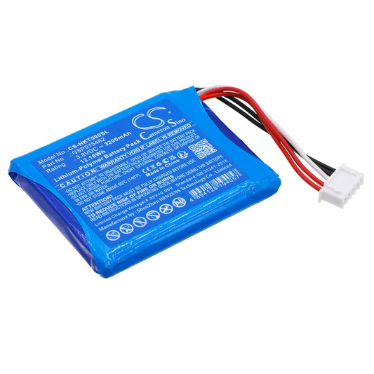 Replacement Battery for Harman/Kardon  HTRAVBLK-00050 – Speaker – 3200mAh / 12.16Wh / 3.8V