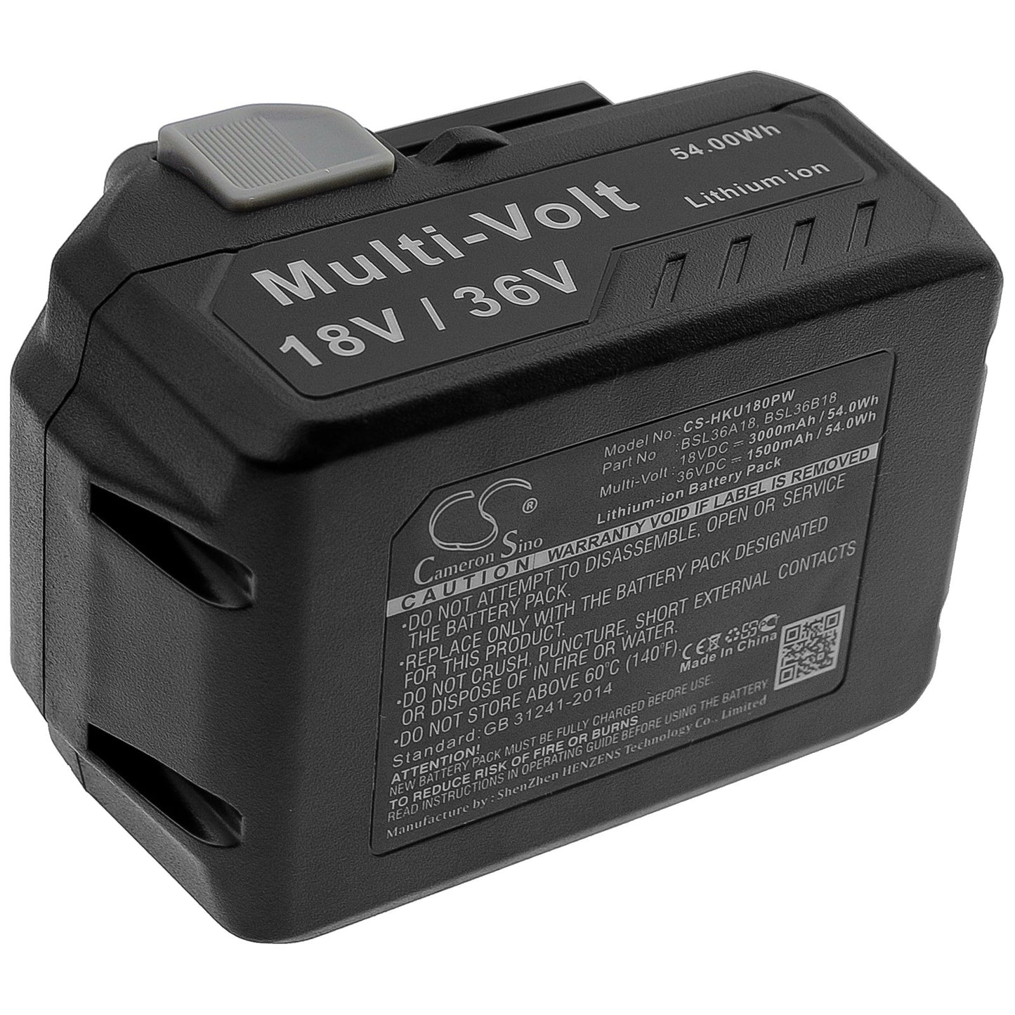 Replacement Battery for HiKOKI  371751M – Power Tools – 3000mAh / 54.00Wh / 18V