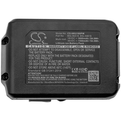 Replacement Battery for HiKOKI UB18DJL – Power Tool – 3000mAh / 18V