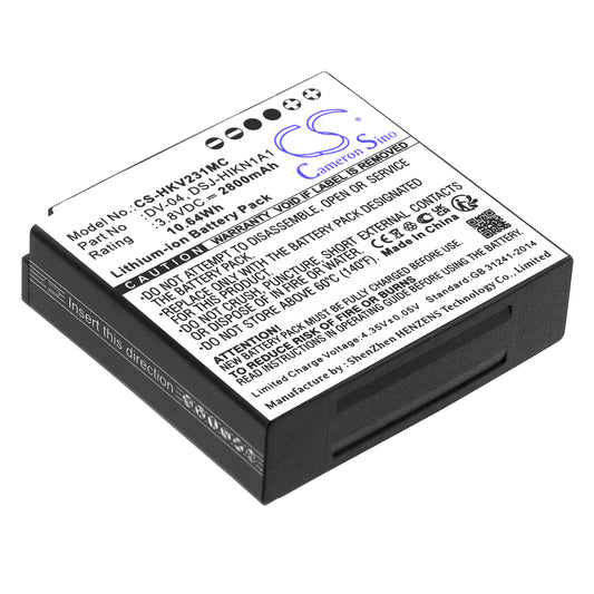 Replacement Battery for Hikvision DS-MH1310-N1 – Body Camera – 2800mAh / 3.8V
