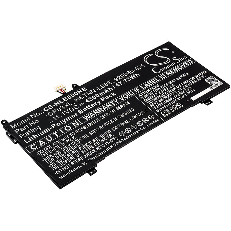 Replacement Battery for HP Spectre x360 13 Convertible – Notebook, Laptop – 4300mAh / 11.1V - image 1
