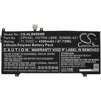 Replacement Battery for HP Spectre x360 13 Convertible – Notebook, Laptop – 4300mAh / 11.1V - image 3
