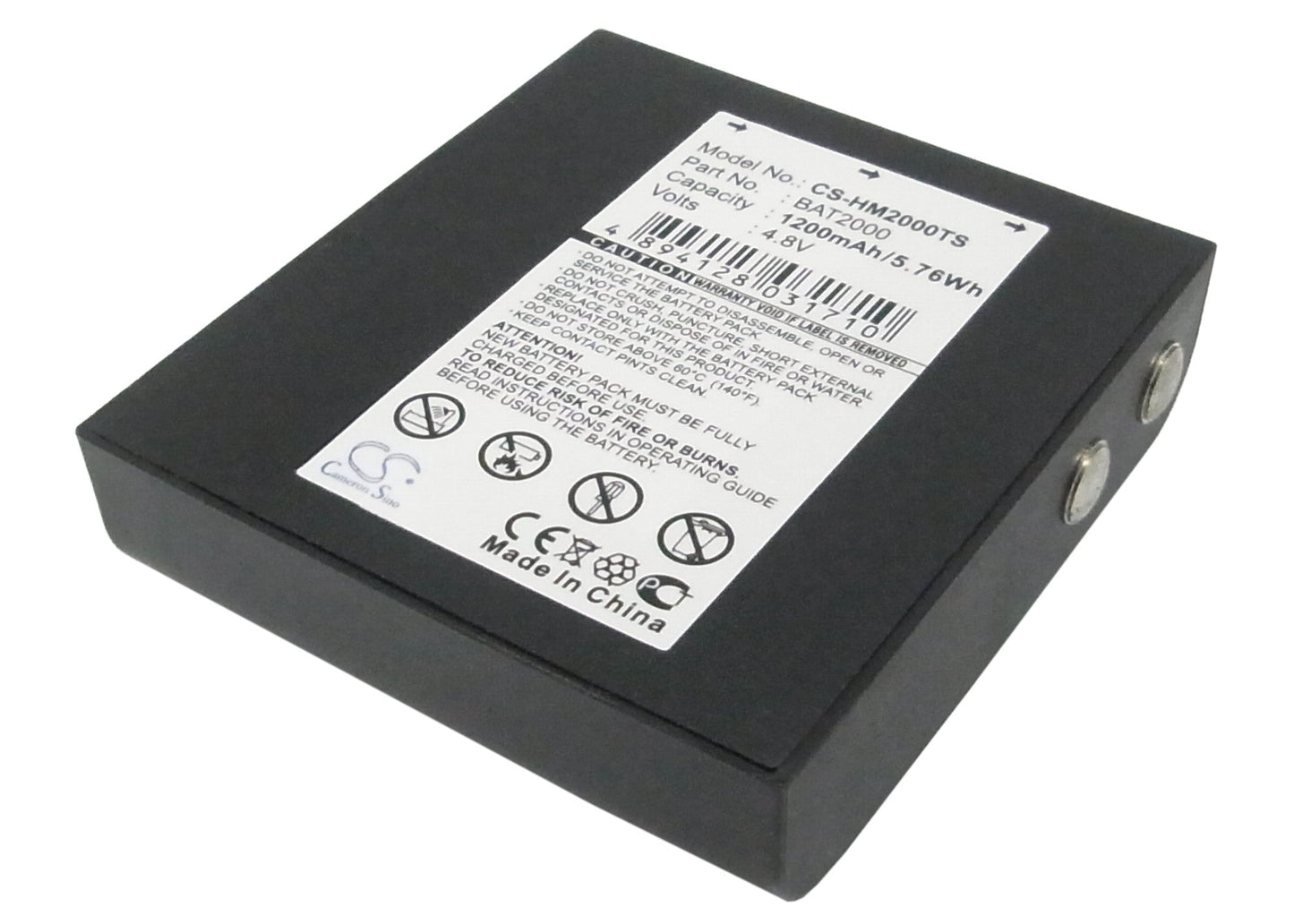Replacement Battery for HME  COM 2000 – Wireless Headset – 1200mAh / 5.76Wh / 4.8V