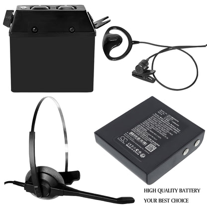 Replacement Battery for HME COM 2000 – Wireless Headset – 1200mAh / 4.8V