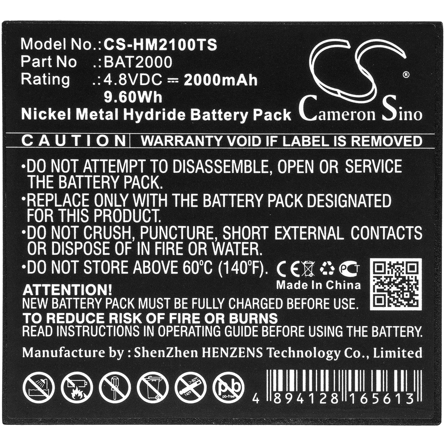 Replacement Battery for HME COM 2000 – Wireless Headset – 2000mAh / 4.8V - image 3