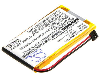 Replacement Battery for HTC  Mini BL R120 Bluetooth Media H – Wireless Headset – 300mAh / 1.11Wh / 3.7V