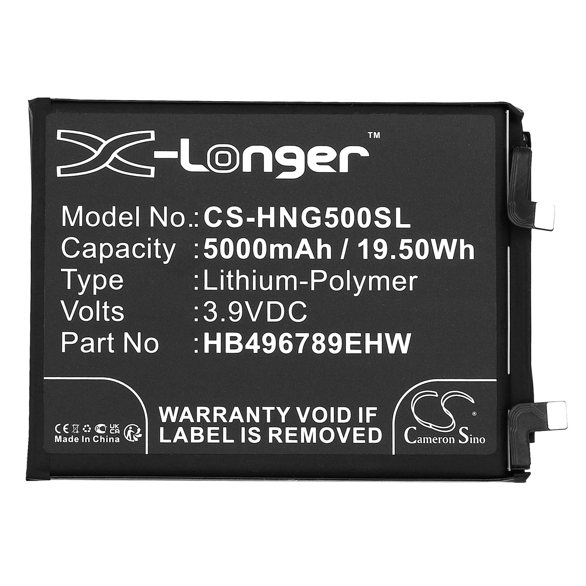Replacement Battery for Honor Magic 5 – Mobile, SmartPhone – 5000mAh / 3.9V