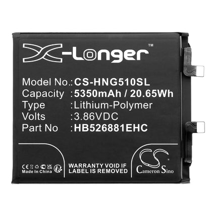 Replacement Battery for Honor  Magic 5 Pro – Mobile, SmartPhone – 5350mAh / 20.65Wh / 3.86V