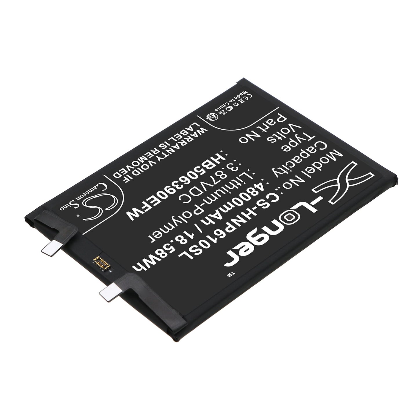 Replacement Battery for Honor  60 Pro 5G – Mobile, SmartPhone – 4800mAh / 18.58Wh / 3.87V