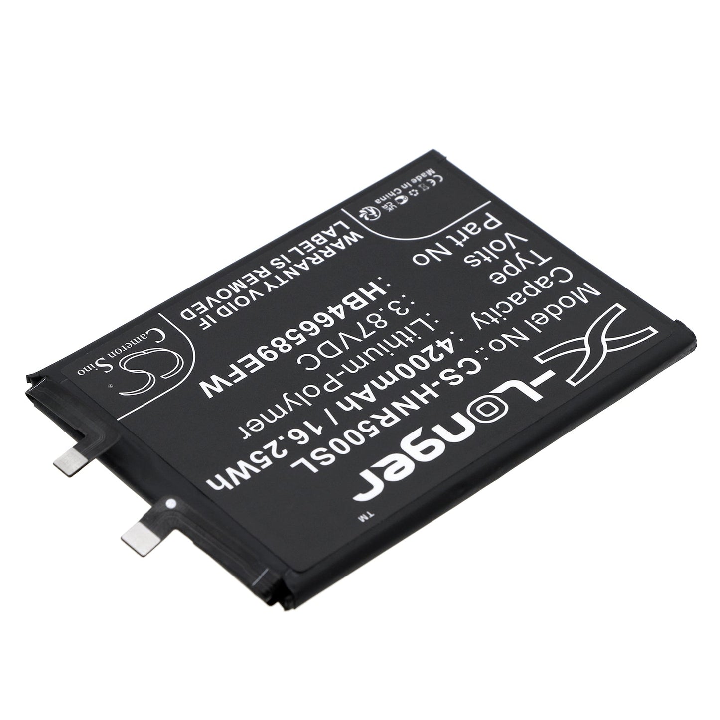 Replacement Battery for Honor  50 Lite – Mobile, SmartPhone – 4200mAh / 16.25Wh / 3.87V