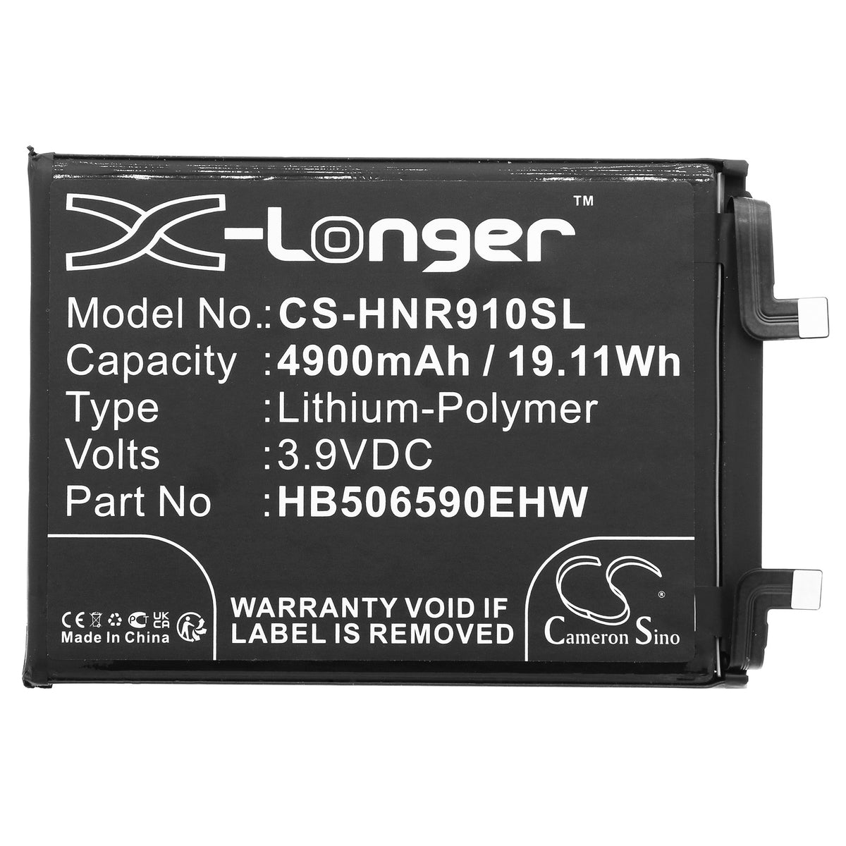 Replacement Battery for Honor 90 Pro – Mobile, SmartPhone – 4900mAh / 3.9V
