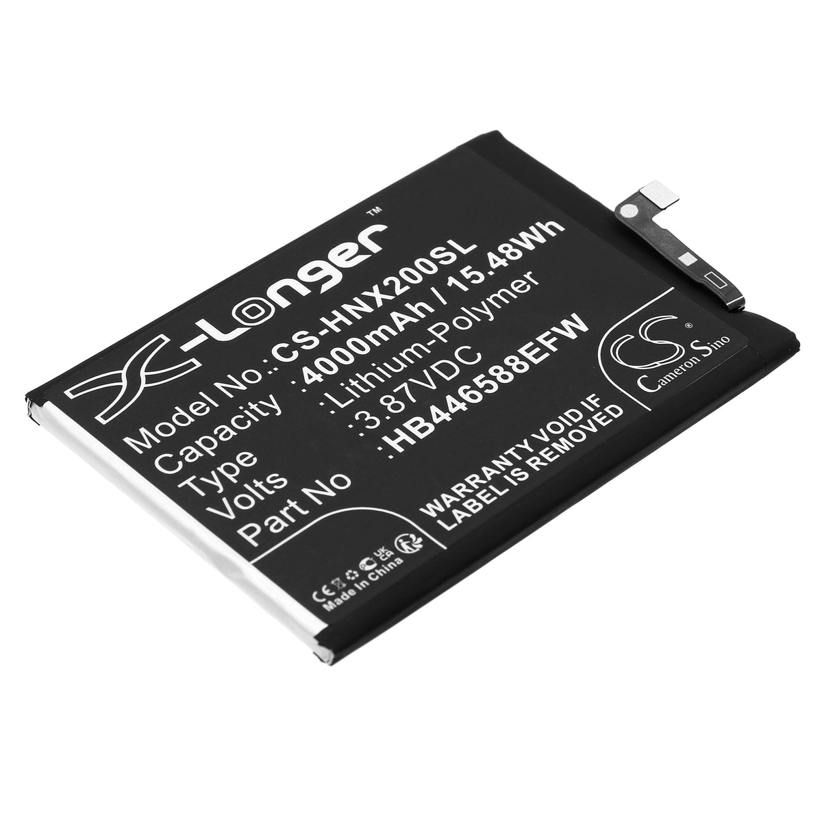 Replacement Battery for Honor X20 SE 5G – Mobile, SmartPhone – 4000mAh / 3.87V