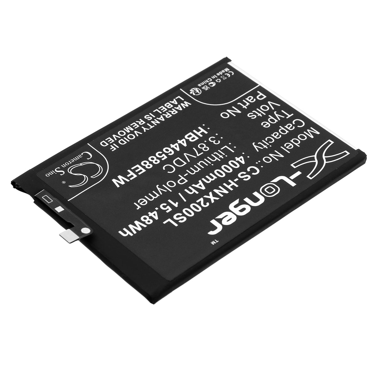 Replacement Battery for Honor X20 SE 5G – Mobile, SmartPhone – 4000mAh / 3.87V