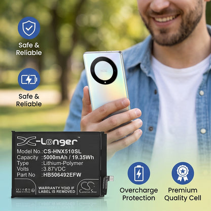 Replacement Battery for Honor Magic 5 Lite – Mobile, SmartPhone – 5000mAh / 3.87V