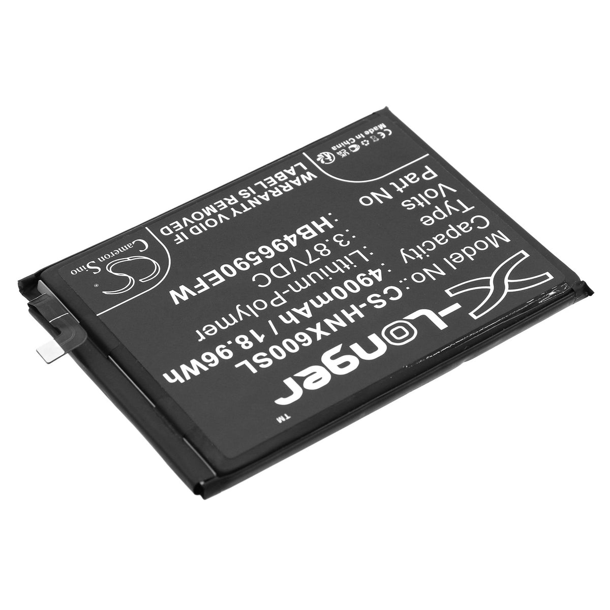 Replacement Battery for Honor Play 20 – Mobile, SmartPhone – 4900mAh / 3.87V