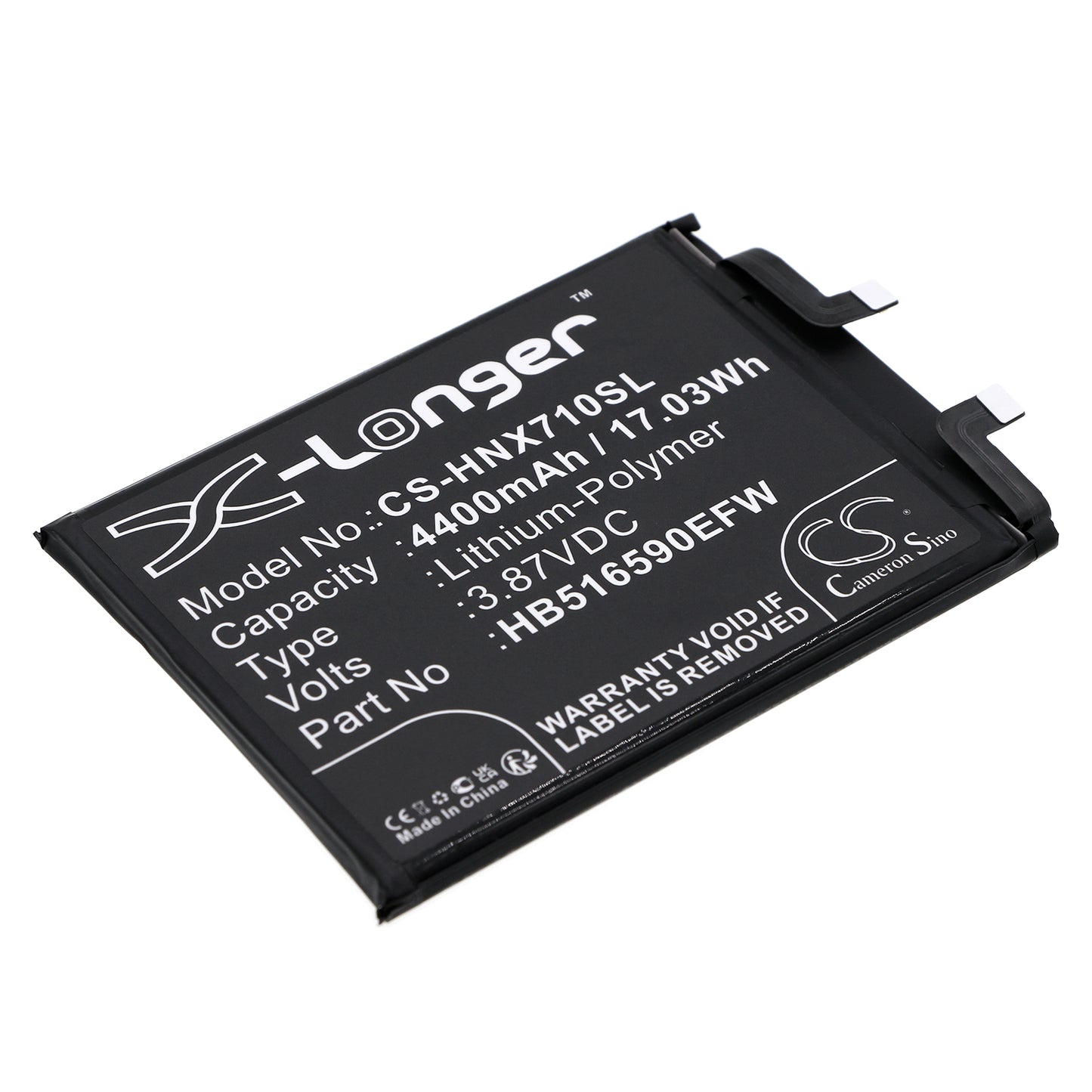 Replacement Battery for Honor 70 Pro – Mobile, SmartPhone – 4400mAh / 3.87V - image 1