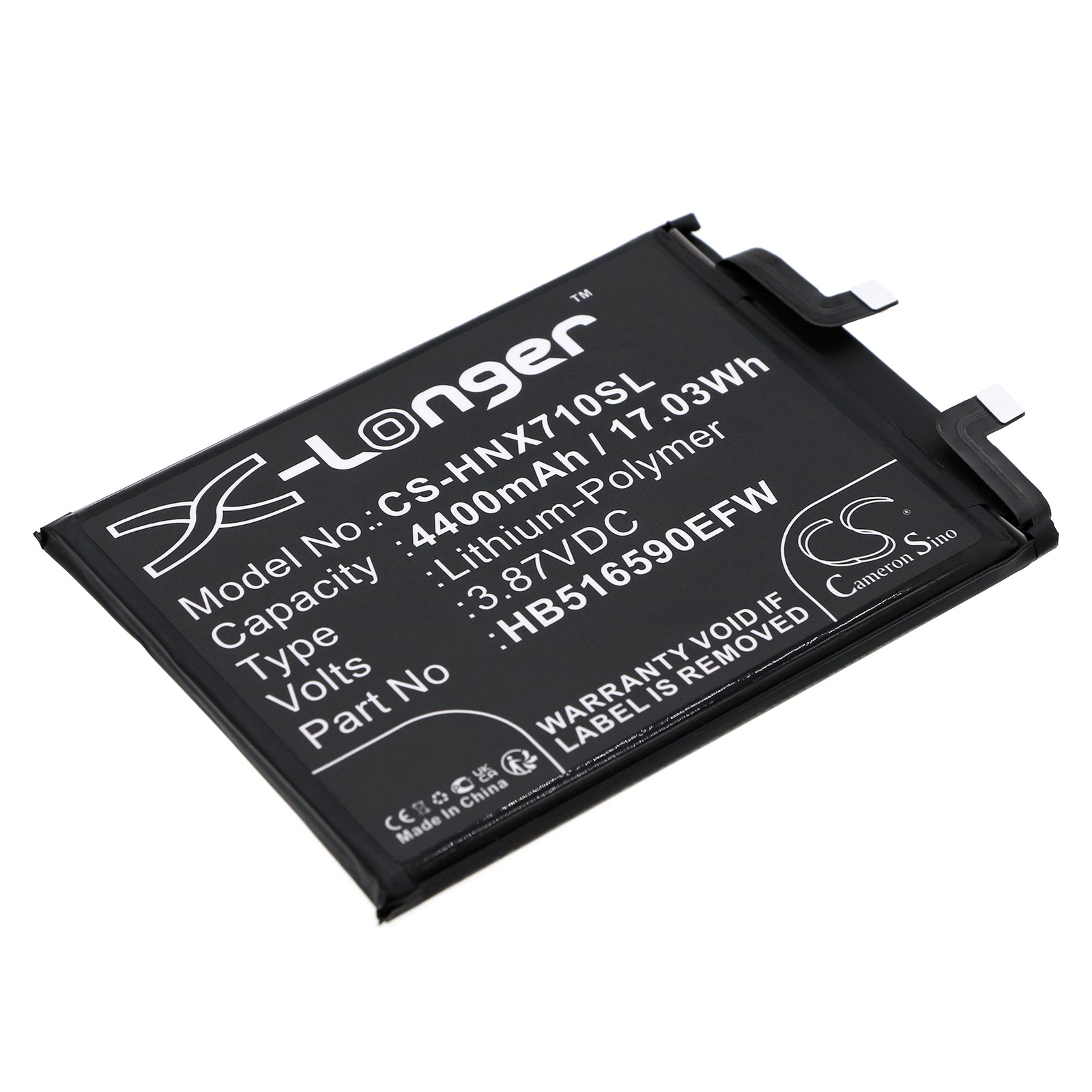 Replacement Battery for Honor 70 Pro – Mobile, SmartPhone – 4400mAh / 3.87V - image 1