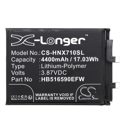 Replacement Battery for Honor 70 Pro – Mobile, SmartPhone – 4400mAh / 3.87V