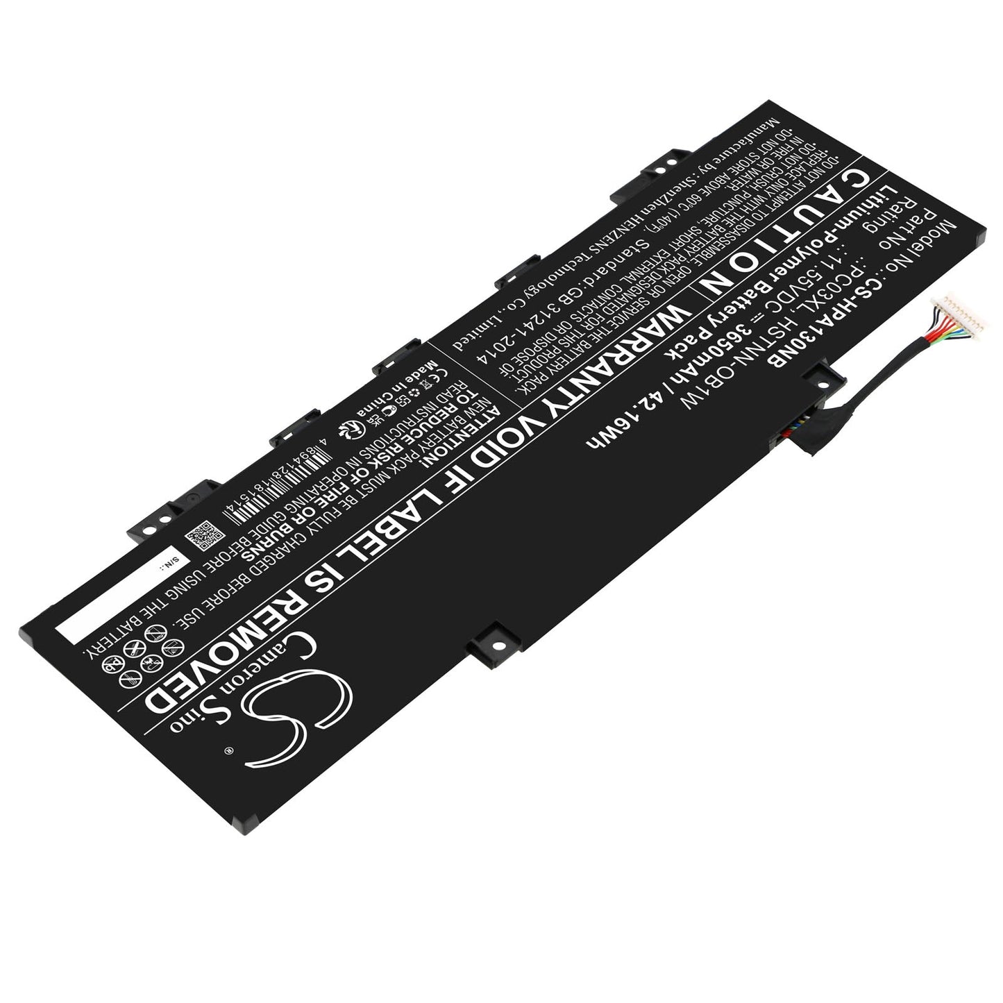 Replacement Battery for HP  Pavilion Aero 13 be0097nr – Notebook, Laptop – 3650mAh / 42.16Wh / 11.55V